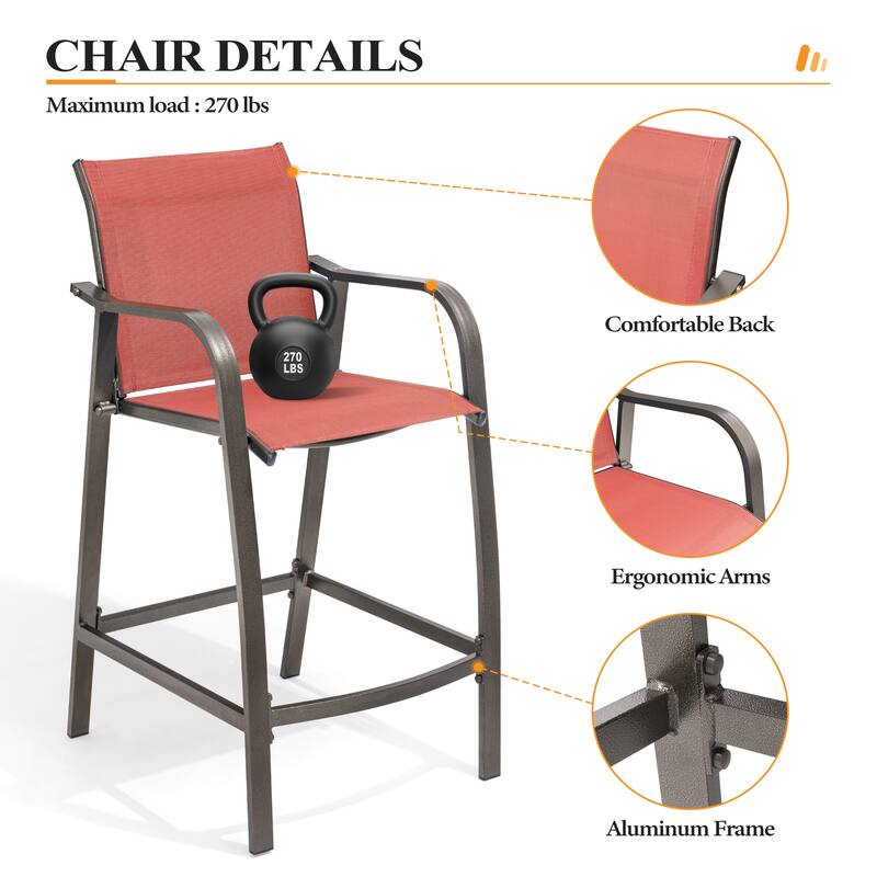 Outdoor Bar Height Barstools Outdoor Bar Stools Patio Bar Chairs