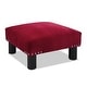 preview thumbnail 13 of 130, The Curated Nomad Performance Fabric Stardust Square Upholstered Footstool Ottoman