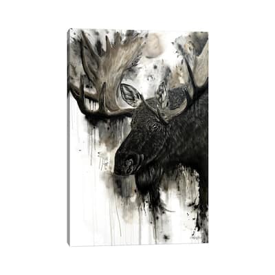 iCanvas "Bull Moose" by Angela Bawden Canvas Print