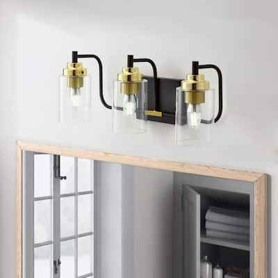 3-Lights Cylinder Luxury Style Bathroom Vanity Lighting - 19.7"D×5.9"W×7.5"H