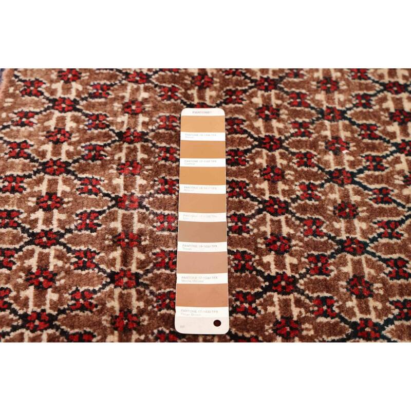 ECARPETGALLERY Hand-knotted Anatolian Vintage Brown Wool Rug - 4'11 x 10'4