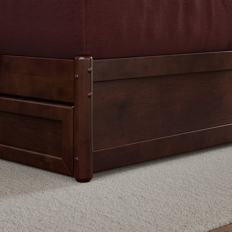 Everett Platform Bed with Panel Footboard and Storage Drawers