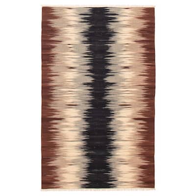 Ankara Brown Kilim 4'11" x 8'0" - 4'11 x 8'0