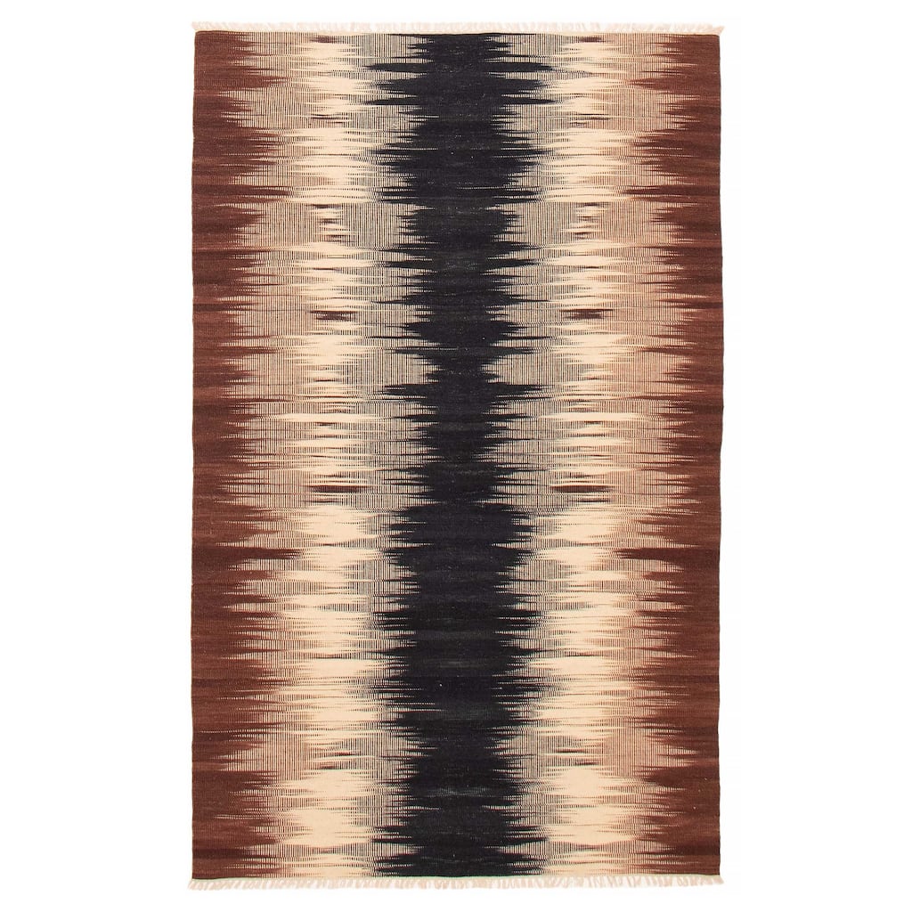 Ankara Brown Kilim 4'11" x 8'0" - 4'11 x 8'0