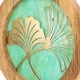 preview thumbnail 11 of 13, River of Goods Round Decorative Stained Glass Mango Wood Stand - 13" x 3" x 14"