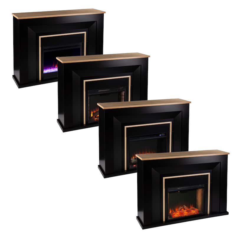 SEI Furniture Cantara Industrial Electric Fireplace