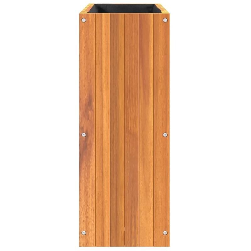 vidaXL Garden Planter Natural Solid Acacia wood 23.2 x 10.8 x 27.6 in - 10.8 x 23.2 x 27.6 in