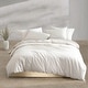 preview thumbnail 2 of 52, Calvin Klein Washed Percale Solid Cotton Duvet Cover Set Light Beige - King