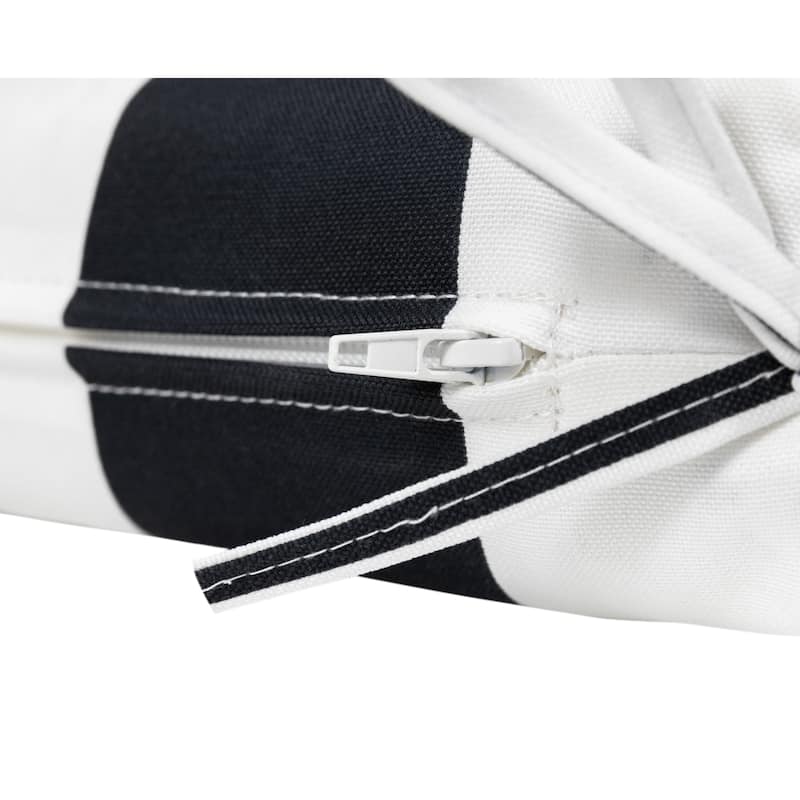Island Retreat All-Weather Outdoor Striped Seat Cushion (Set of 2)
