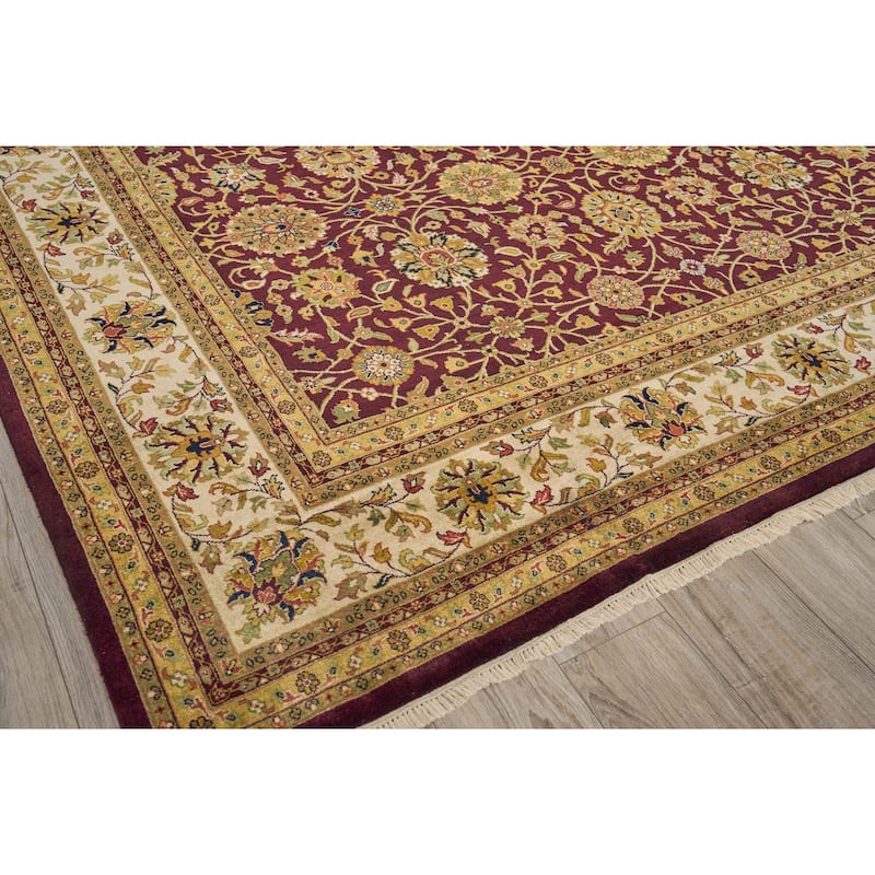 EXQUISITE RUGS ONE-OF-A-KIND Classic Collection Hand Knotted Brown Rug - 10'x14'
