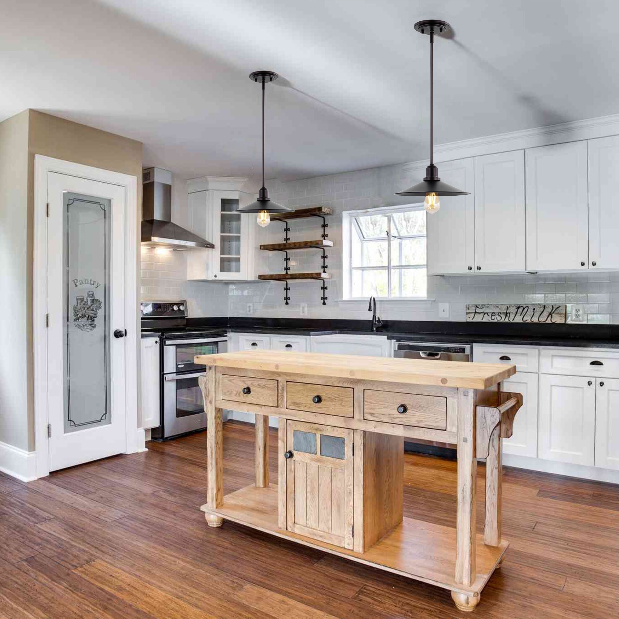 Bohemian Farmhouse Iron LED Pendant Light 10.5 Inch Victoria-image