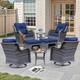 Option Navy Blue-Gray Rattan