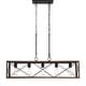 preview thumbnail 28 of 68, Kiro 5-light Farmhouse Linear Chandelier Faux Wood Dining Lighting with UL Certified - 36''