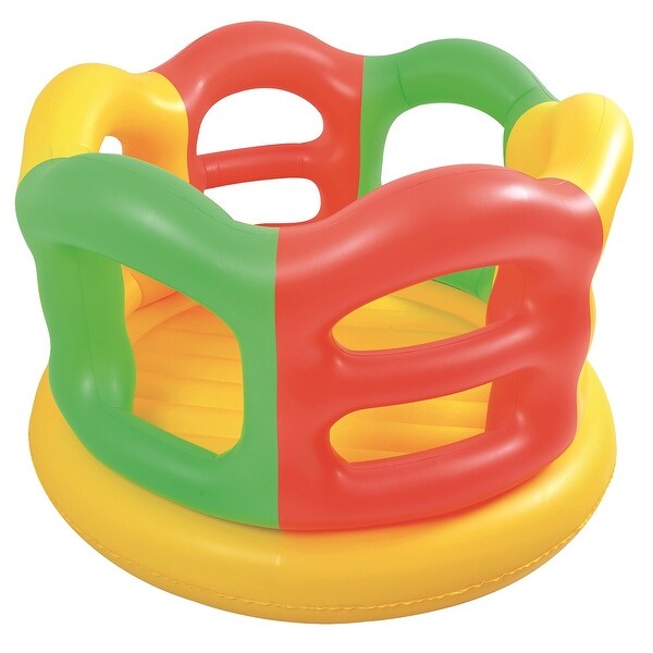 59" Yellow Orange and Green Portable Inflatable Children's Bounce House