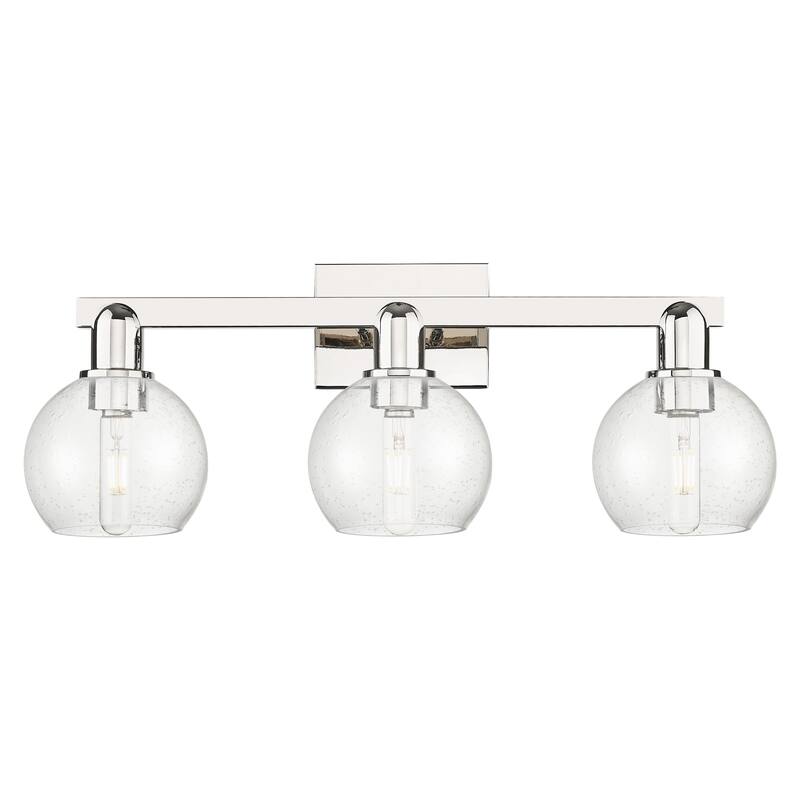 Innovations Lighting Endless Possibilities Arcadia - Athens - 3 Light 25" Bath Vanity Light - Polished Nickel/Seedy