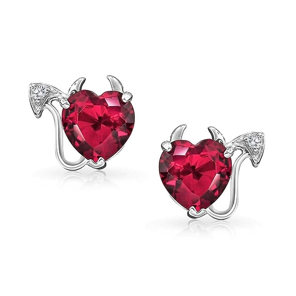 925 Sterling Silver Heart To Heart Small Earrings Women Engagement Jewelry