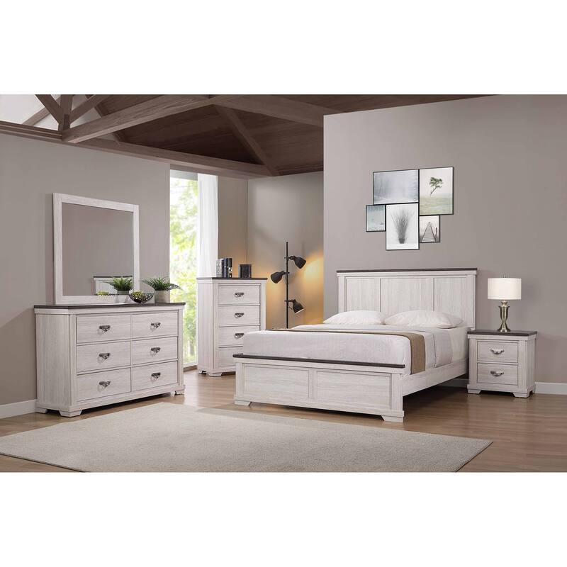 1pc Two Drawer Night Stand Nightstand End Table