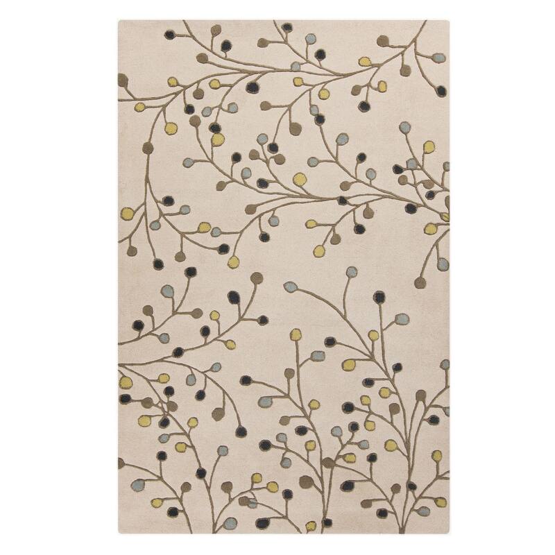Sakura Handmade Transitional Floral Wool Area Rug