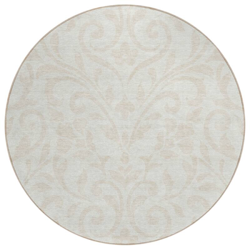 HomeRoots Floral Transitional Rectangle Outdoor Rug