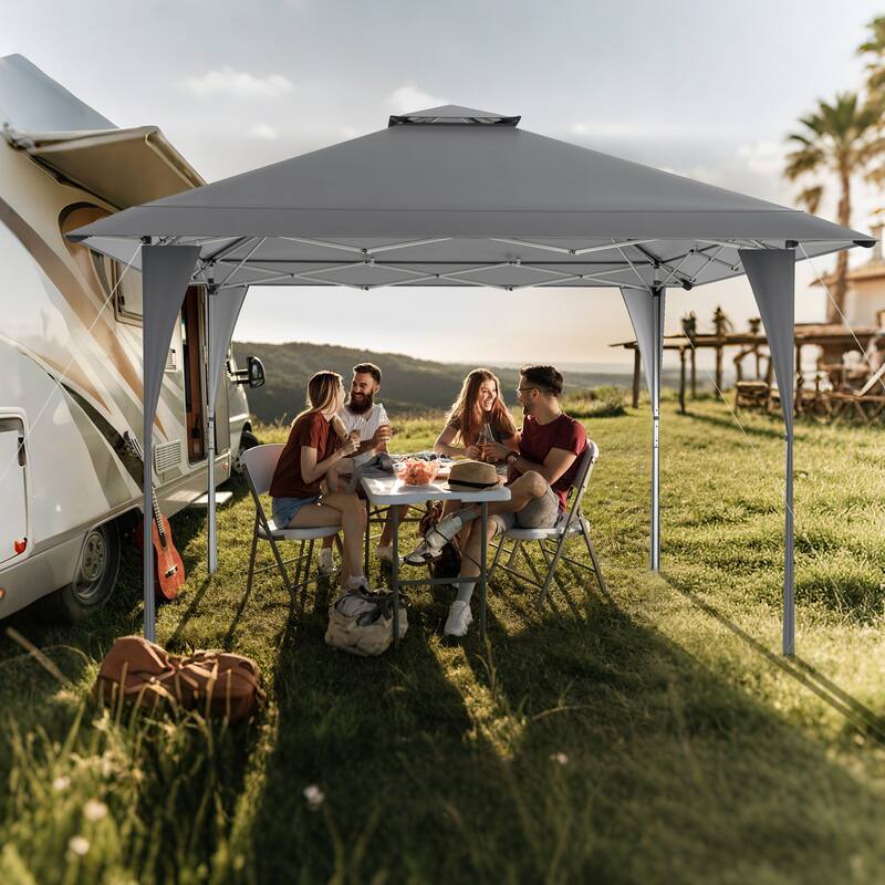 Pop up Gazebo with Portable Carrying Bag 8 Stakes and 4 Wind Ropes