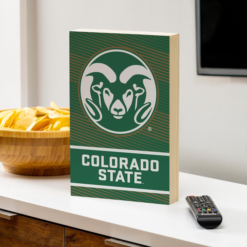 Colorado State University Wooden Tabletop Mantel Shelf Sign