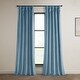 preview thumbnail 70 of 125, Exclusive Fabrics Heritage Plush Velvet Curtain (1 Panel) Light Blue Taupe - 50 X 108