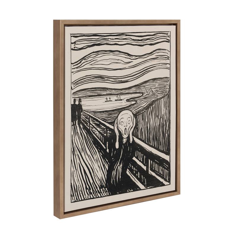 Kate and Laurel Sylvie The Scream 1895 by Art Institute of Chicago - 18x24