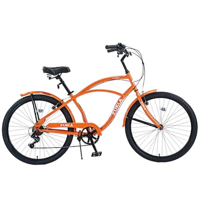 7 Speed Bicycles 26"Inch Multiple Colors Men's Beach Cruiser Bike