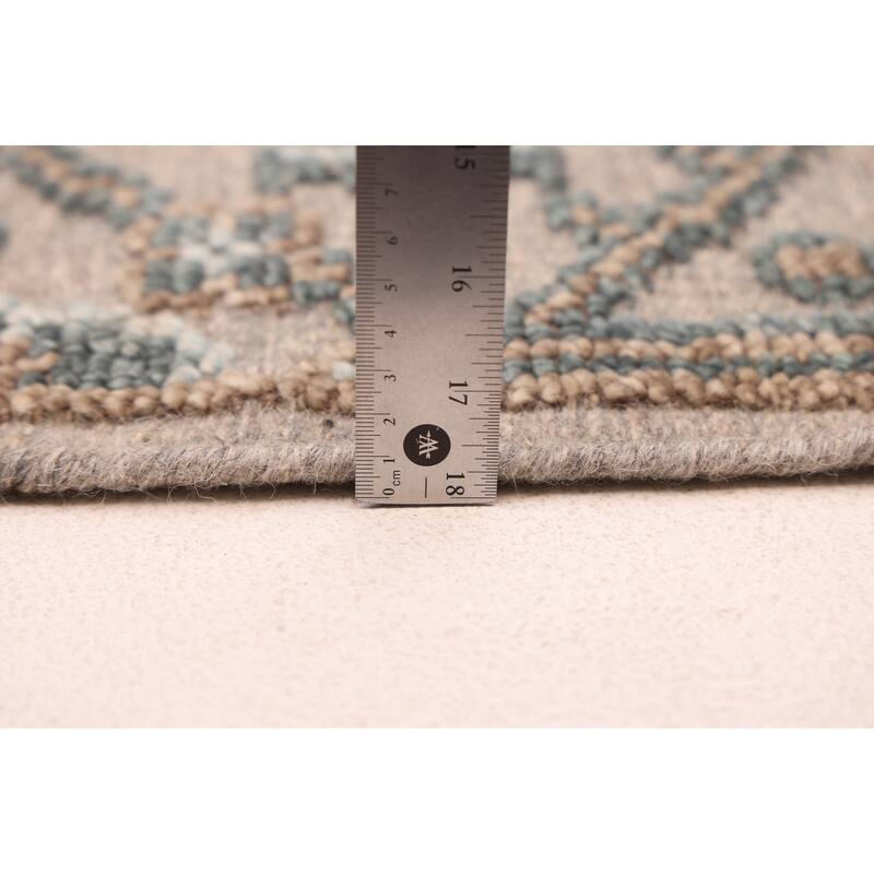 ECARPETGALLERY Hand-knotted Tangier Taupe Wool Rug - 5'6 x 7'6