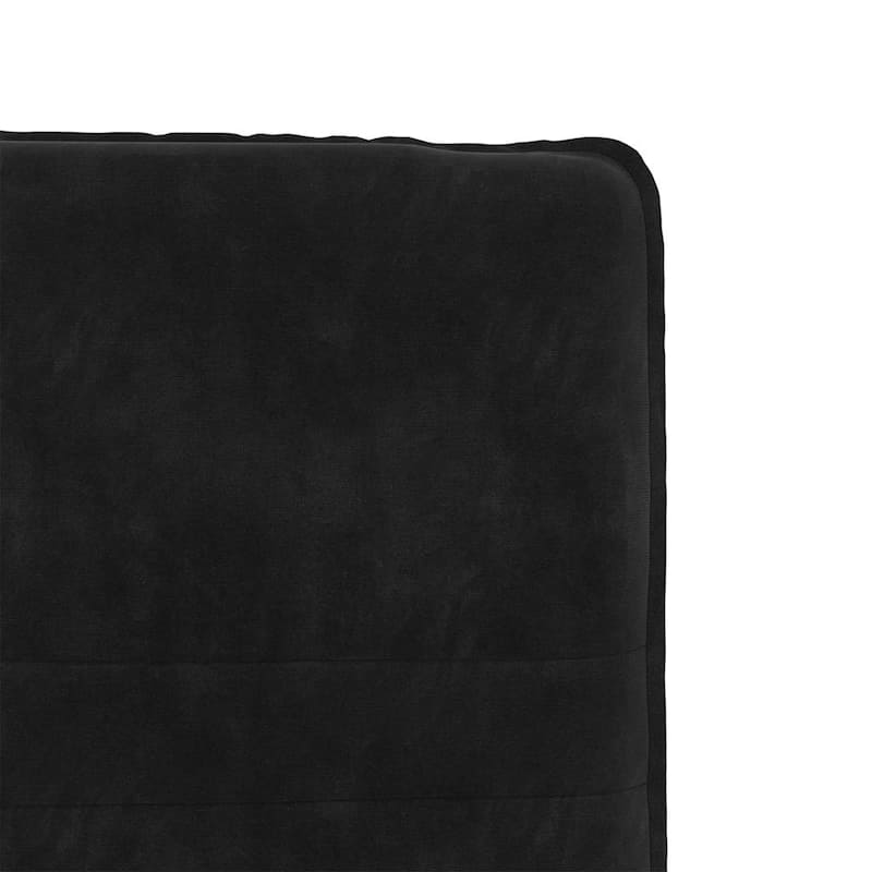 vidaXL Dining Chair Set of 4 Black Velvet (100% polyester), plywood, metal - 7.8 x 6.8 x 13.0