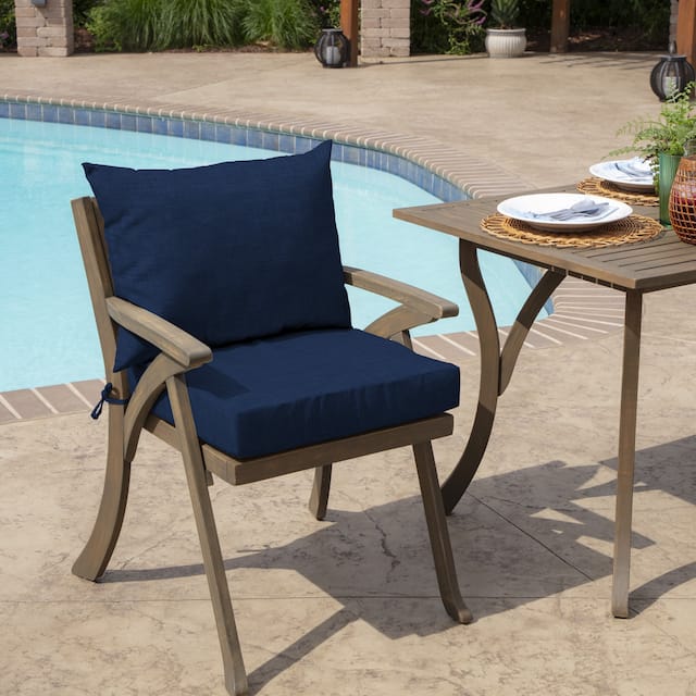 Arden Selections Leala Texture Outdoor 21 x 21 in. Dining Chair Cushion Set