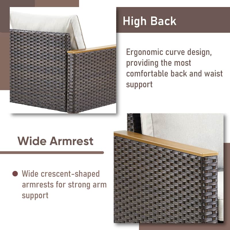 Patio Arm Chair Ottoman Chair Cushion