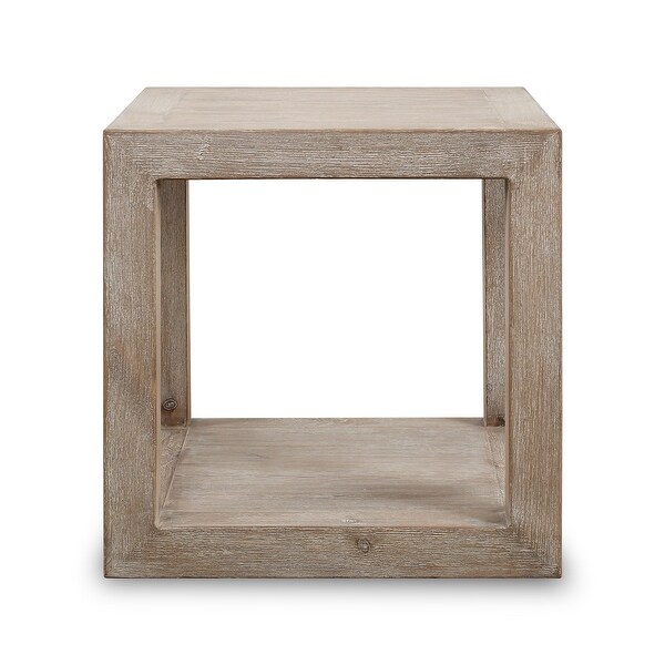 Tall square store end table