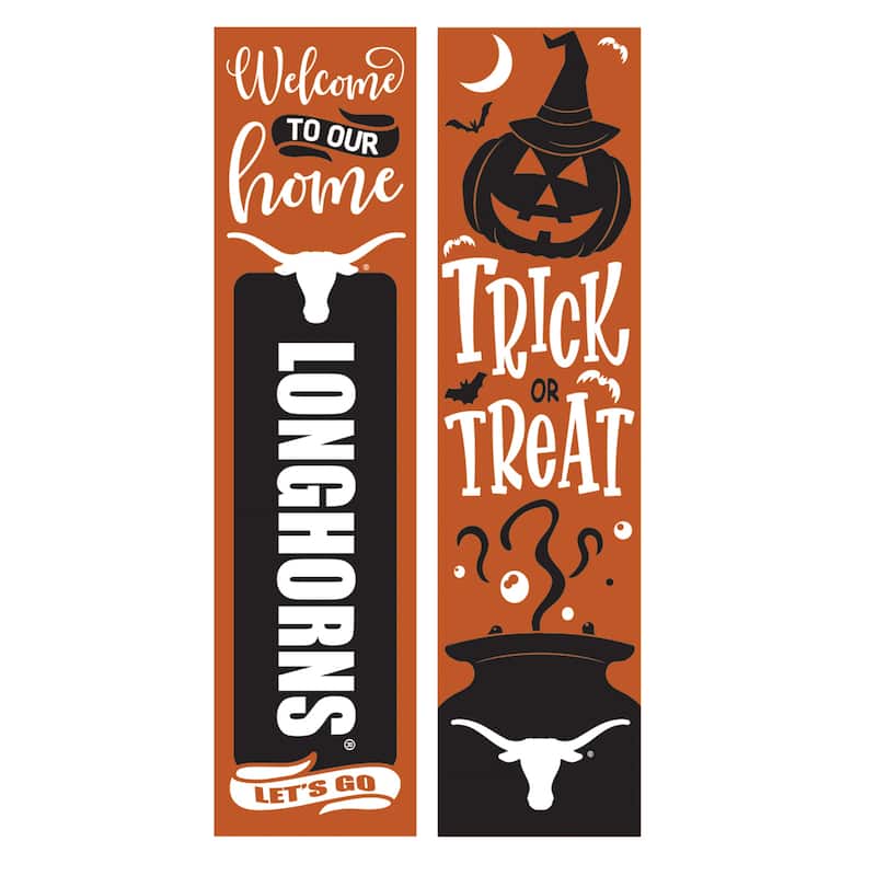 47" Double Sided Seasonal Porch Leaner, University of Texas - 47" x 11.25"