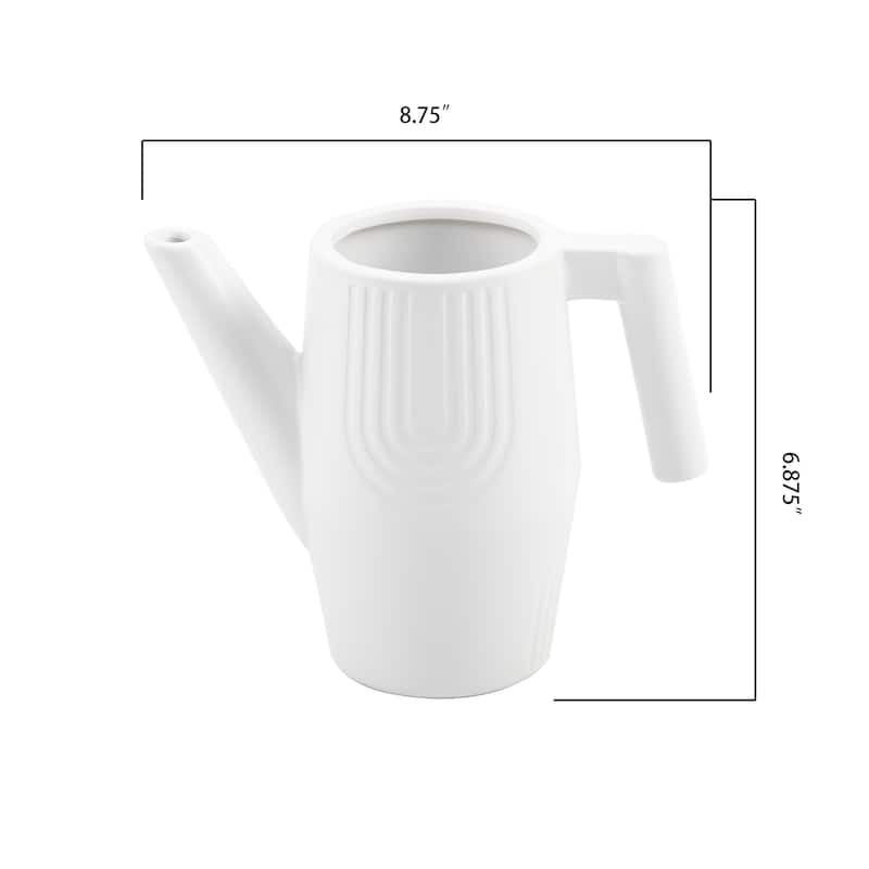 8.75" Rainbow Ceramic Watering Can