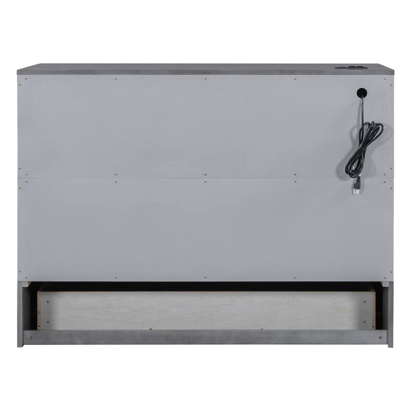 Murphy Bed with Versatile Storage & Large Drawers