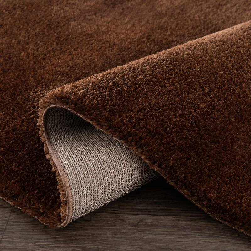 Hauteloom Heavenly Solid Shag Shaggy High Pile Area Rug