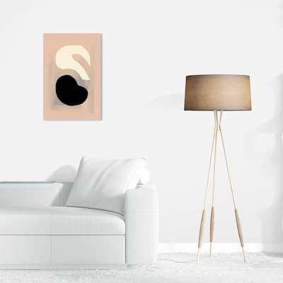 Wynwood Studio Canvas Abstract Dove and Love Pink and Light Pink Modern & Contemporary Wall Art Canvas Print