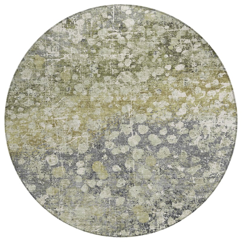 HomeRoots Abstract Transitional Rectangle Outdoor Rug