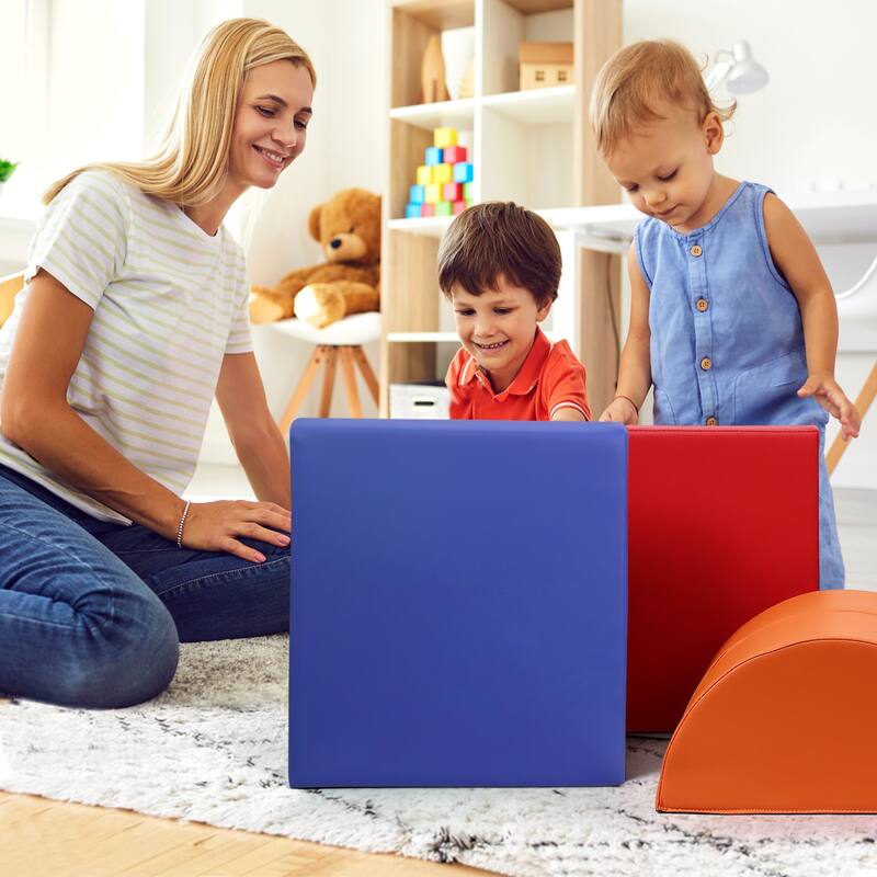Soft Climbing Set,Foam Climbing Blocks for Toddlers , Climbing, Crawling Play Set,5PCS