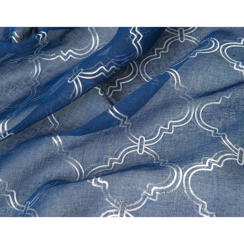 Embroidered Sheer Window Curtain Collection 84" or 95"
