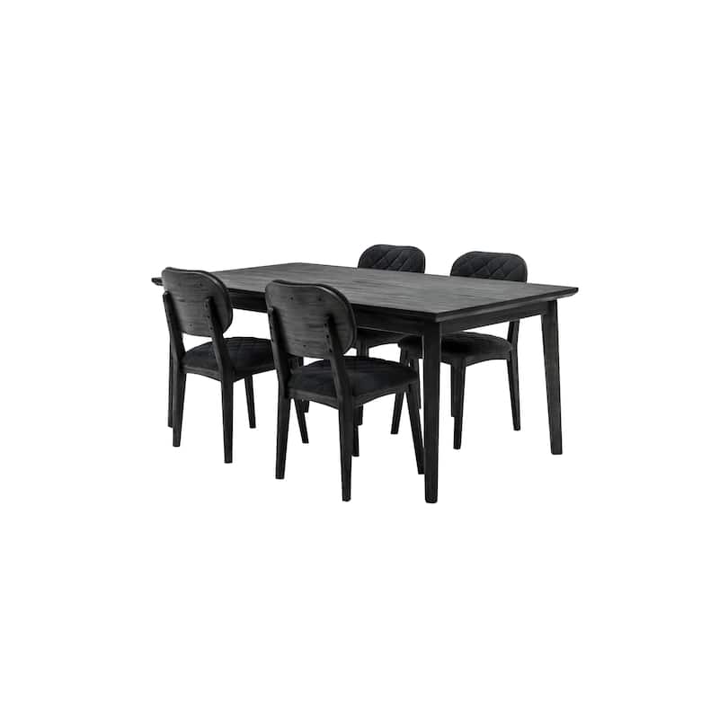 Midnight Open Back Dining Chair - Set of 2