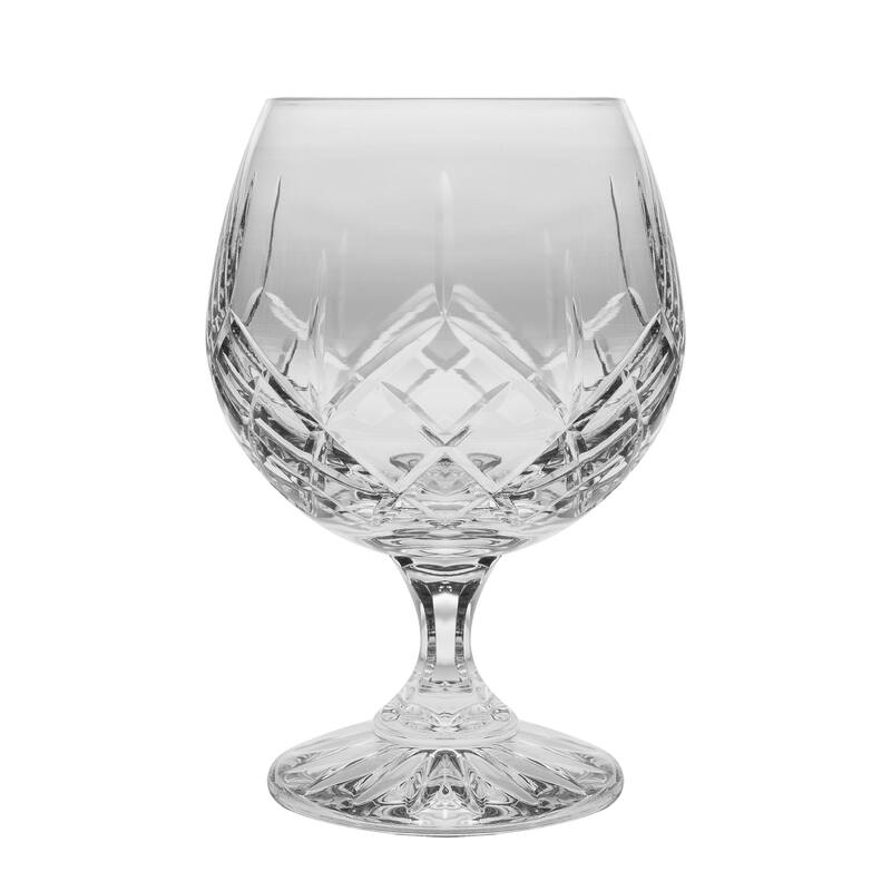 Crystal - Sherry - Brandy - Snifter - Glasses - Set of 6 - Handcrafted - Bourbon - Wine - 11 ounce - by Majestic Gifts Inc.