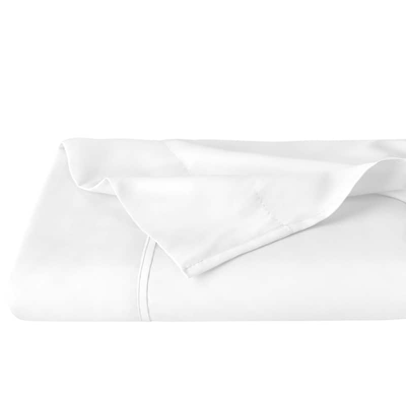 Bare Home Double Brushed Microfiber Flat Top Sheet - Twin/Twin Extra Long - White