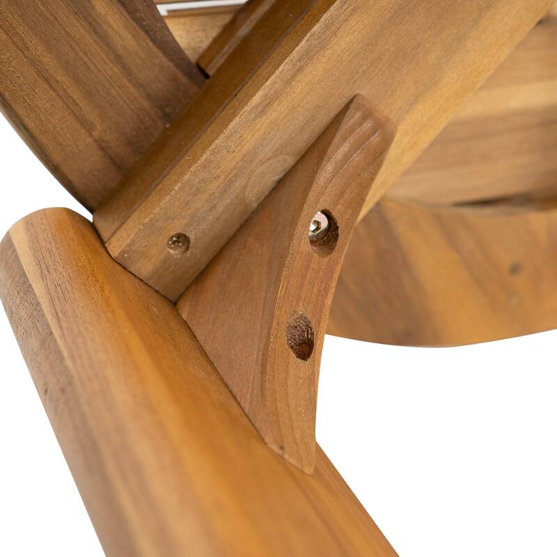 Scott Living Kaja Modern Outdoor Solid Wood Dining Table with Slat Top Design