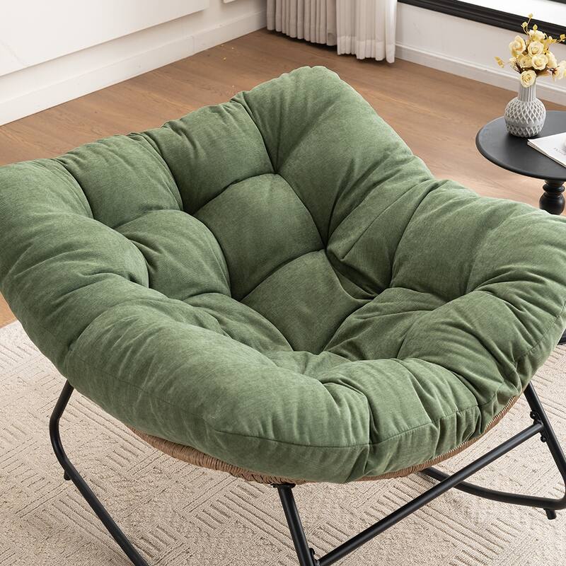 Rocking Chair, Chenille Upholstered Accent Chair, Modern Nursery Rocking Chair for Living Room, Bedroom, Apartment