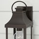 preview thumbnail 11 of 9, Bradford Outdoor 1-light Small Wall Lantern w/ Clear Glass