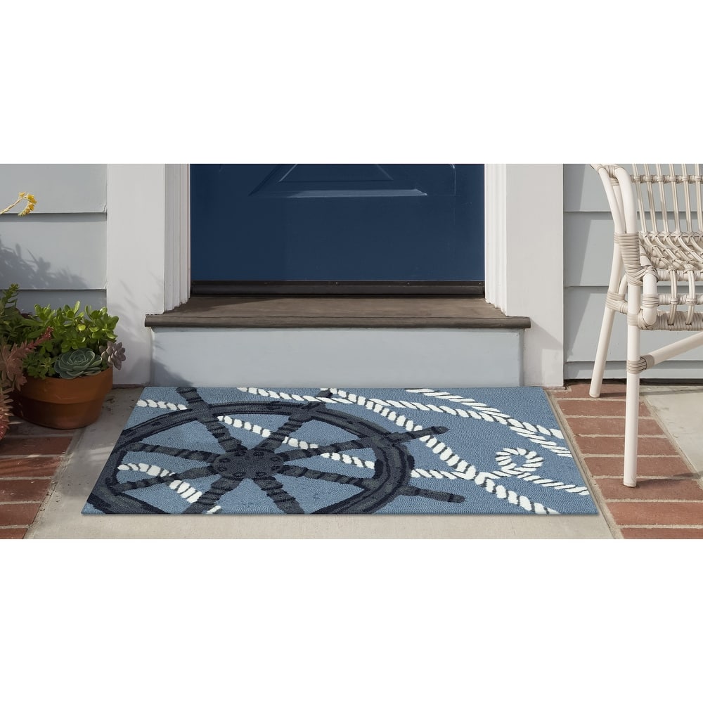 Liora Manne Frontporch Captain's Wheel Indoor/Outdoor Area Rug