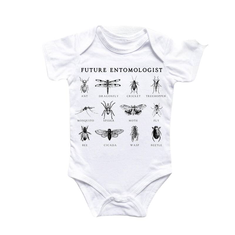 Bug Outdoor - Baby Boy Girl Clothes Infant Bodysuit Funny Cute Newborn - Natural - 0-3M