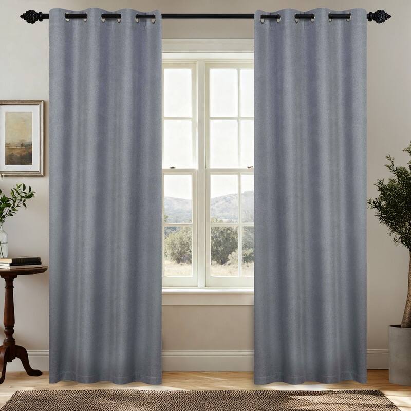 Superior Nyan 100% Blackout Grommet Curtains, Set of 2 Panels